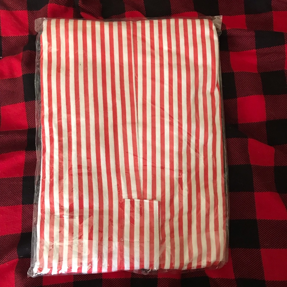 Vintage LiLLiAN VERNON Striped Cotton Flannel Nightshirt NIP NEW Unisex One Size - Picture 3 of 5
